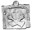 Franciscan logo from Carmel Mission, California